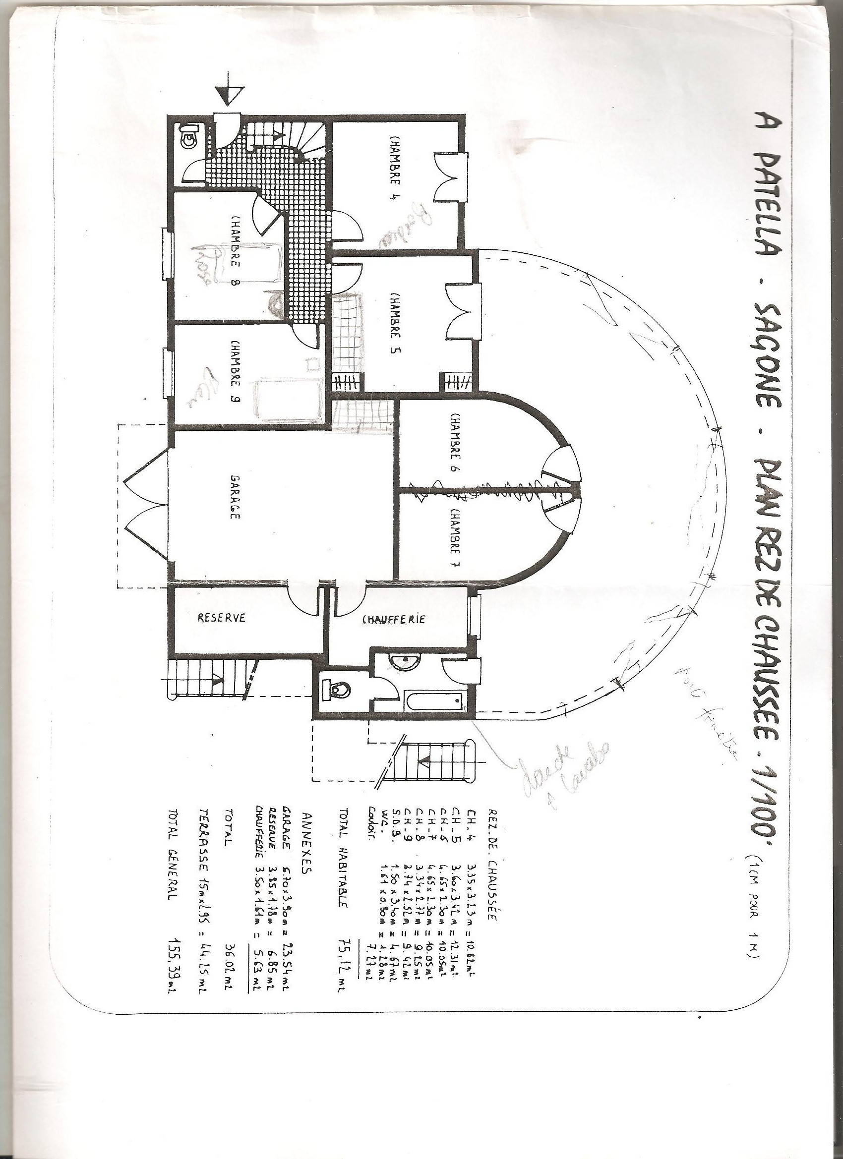 Plan rez de chaussée